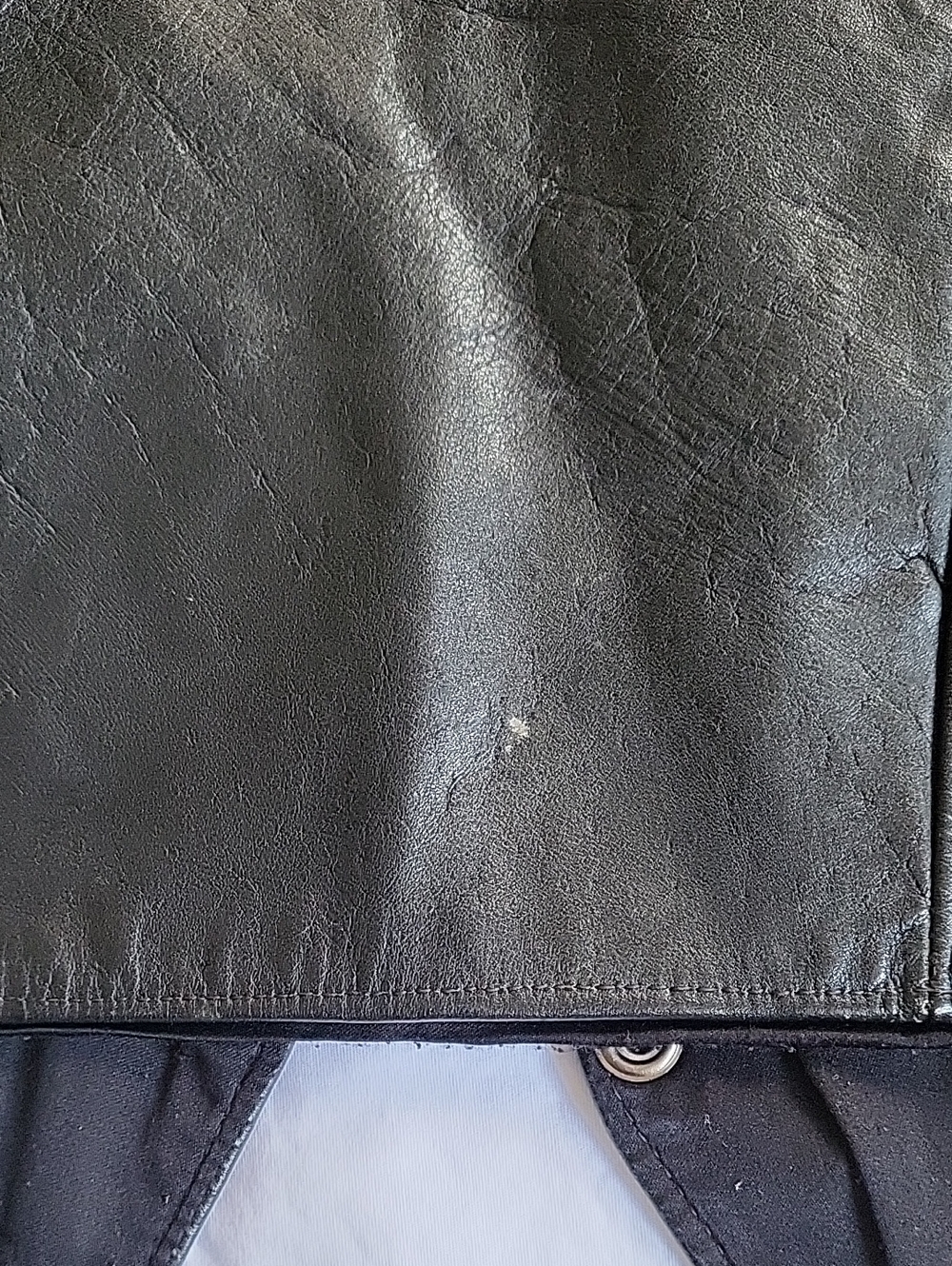 Espinozas Black Leather Vest with Concho Tassel Details Size S - Picture 4 of 5
